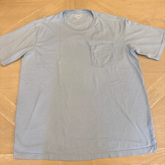 Duluth Trading Co Sky Blue Short Sleeve XL Relaxed Fit Longtail shirt - Picture 1 of 7